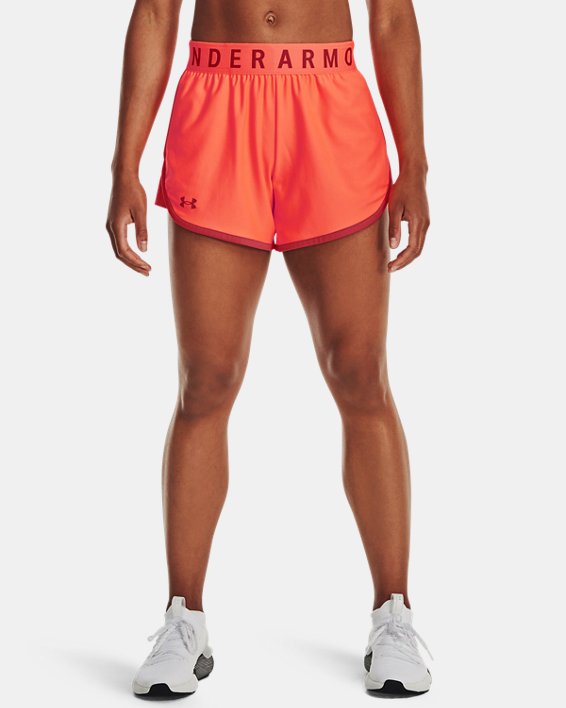 Shorts UA Play Up de 13 cm (5 in) para Mujer, Orange, pdpMainDesktop image number 0